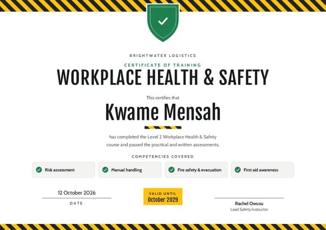 Shield certificate design