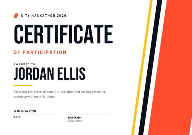 Velocity certificate design